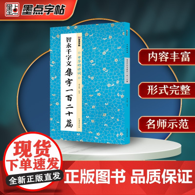 墨点字帖 中华好诗词 智永千字文集字一百二十篇 名家集字古诗毛笔书法字帖简体注释成人学生练习毛笔字软笔书法临摹字帖