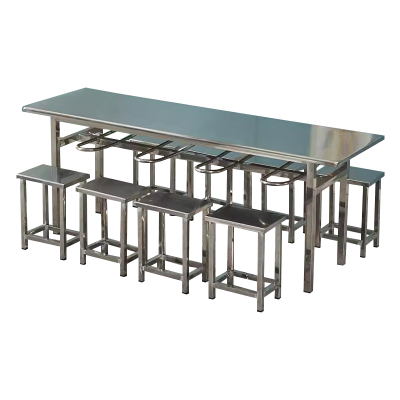 翌嘉 YJ-20153 不锈钢桌椅组合挂椅一桌8椅