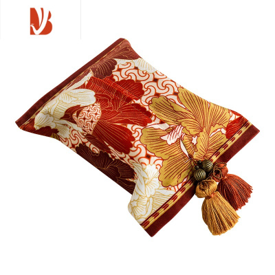 三维工匠璀璨欧式美式结婚车载纸巾盒茶几纸巾套家用纸巾袋抽纸盒 B