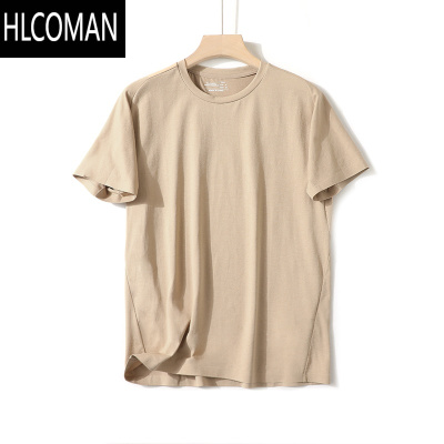 HLCOMAN英单轻奢 激光打孔透气无缝压胶夏季男士吸湿速干排汗休闲短袖T恤