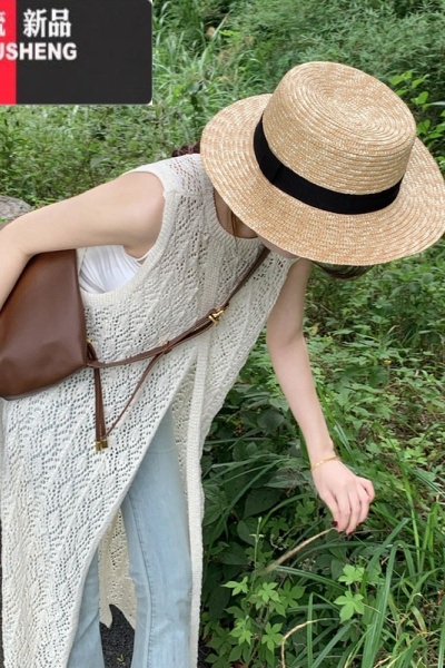 YIBUSHENG设计感小众蕾丝叠穿罩衫针织背心裙季女后背开叉长裙连衣裙裙子