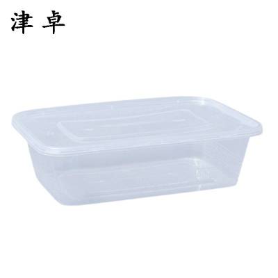 津卓 一次性餐盒方形餐盒 500ml方形带盖 箱