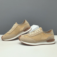 男生头层牛皮白色板鞋男款潮鞋夏季镂空透气欧洲站男鞋男士休闲鞋