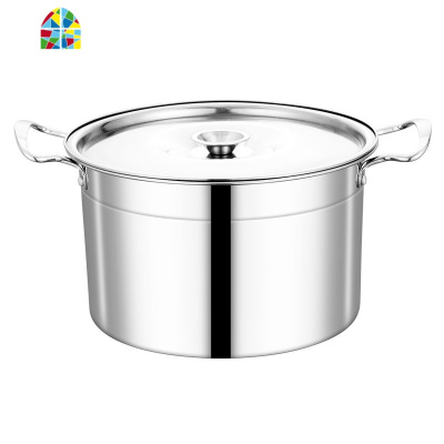 夏。带盖不锈钢汤锅 家用汤桶 煮面小锅煲电磁炉锅 猪油罐带盖 FENGHOU 20cm双耳调料罐304食品级