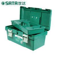 世达(SATA) 18英寸塑料工具箱 多功能手提箱 450x243x210mm(95163)1个货期3-5天