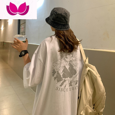 七斓美式复古短袖T恤男潮牌夏季高街vintage上衣潮流宽松大码半袖