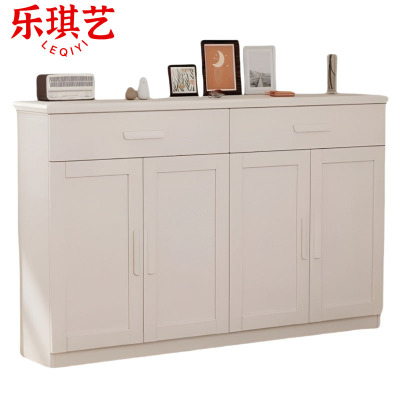 乐琪艺 实木鞋柜 白色四门 160*32*98cm 个