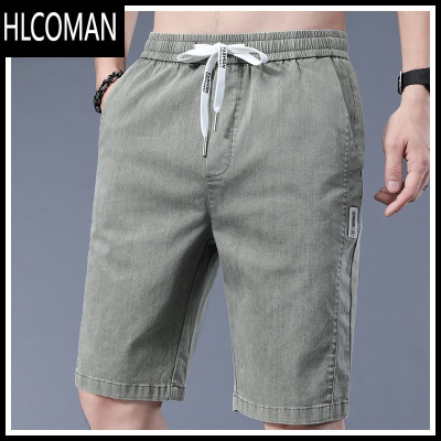 HLCOMAN牛仔短裤男2024新款男士夏季薄款宽松五分裤潮流冰丝运动休闲中裤