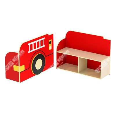 华森葳儿童家具 新消防车书柜组-车体