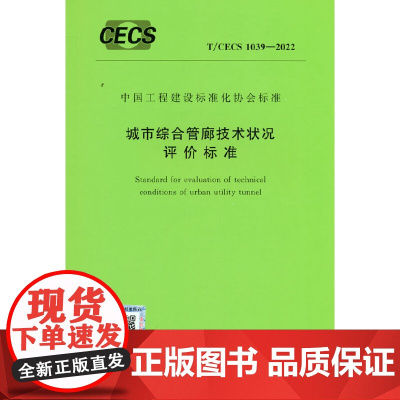 T/CECS 1039-2022 城市综合管廊技术状况评价标准