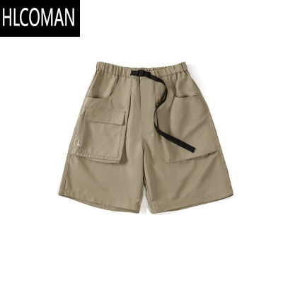 HLCOMAN工装短裤青年适用宽松型夏季速干直筒男装 青年适用宽松型短裤 夏季速干直筒短裤