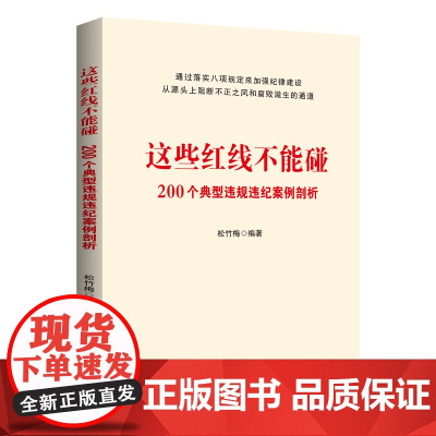 这些红线不能碰 200个典型违规违纪案例剖析 中国民主法制出版社