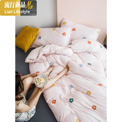 泫雅~泫雅风~~A类婴儿级别超柔天竺棉四件套 针织棉棉棉 三维工匠