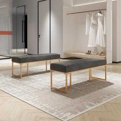 森美人北欧服装店换鞋凳长凳沙发凳轻奢玄关凳卧室床尾凳化妆凳长条凳子