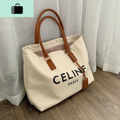 ins风包包女包新款2019潮百搭大容量单肩大学生上课包帆布托特包NEW LAKE女士单肩包