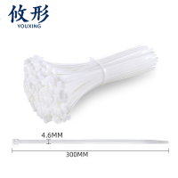 攸形 尼龙扎带 4.6*300mm(100根)/包