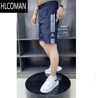 HLCOMAN夏季新款时尚运动短裤百搭休闲速干薄款潮流宽松弹力男士五分裤