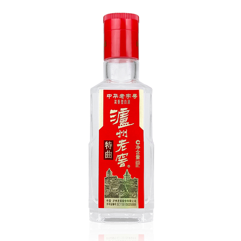 泸州老窖特曲十代 52度100ml*1瓶浓香型白酒小酒版