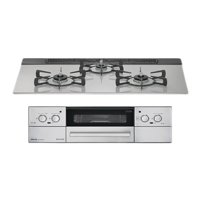 日本进口林内 Lisse 嵌入式 燃气灶 燃气烤箱 天然气液RHS71W32L24RSTW-13A