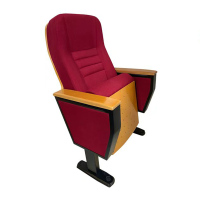 质凡礼堂椅阶梯教室课桌椅带后写字板/ZF-LTY007/570*730*1000mm