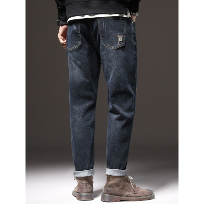 秋冬主推款刺绣牛仔裤男款时尚潮牌韩版宽松休闲男生百搭小直筒裤