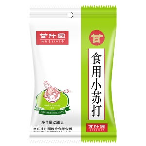 甘汁园小苏打268g 食用粉梳打粉饼干面包烘焙原料 厨房家用去污清洁除垢 小苏打268g*1袋