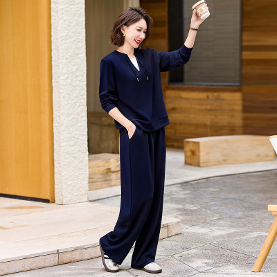 气质简约妈妈装秋装套装女时尚中老年人洋气两件套40岁50岁中年女