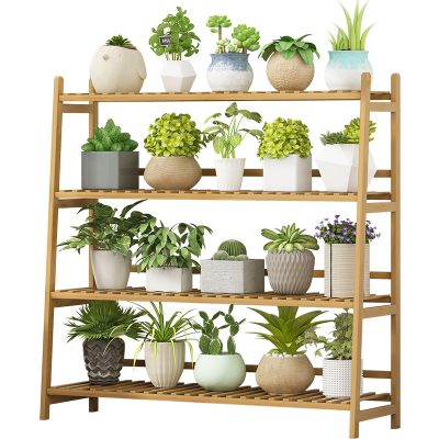 花架子阳台装饰客厅落地式实木多肉绿萝置物架室内花盆多层植物架