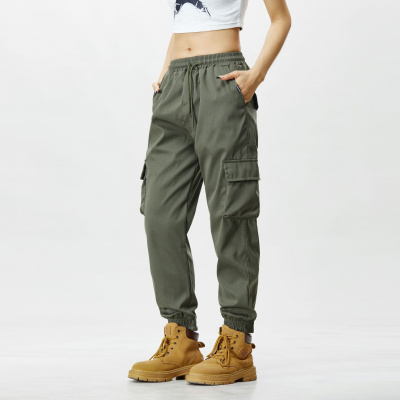 束脚工装裤男款春秋2025新款男士休闲运动速干裤