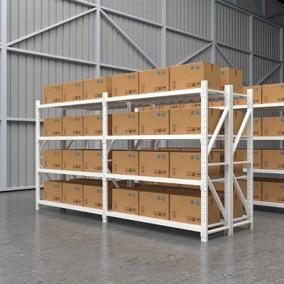 臻远 ZYJJ-HJ-014 仓储货架库房置物架中型货架灰白色主架1500*600*2000mm/200kg