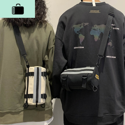 男士斜挎包ins潮牌百搭小包街头潮流休闲小挎包女学生个性单肩包NEW LAKE