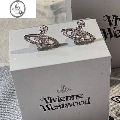 JiMi西太后同款土星满钻镶钻小众ins耳钉耳环网红简约设计款耳饰女