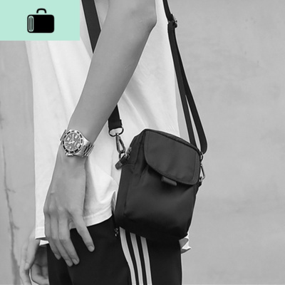 防水ins潮牌男女单肩斜跨迷你小包多功能骑行穿皮带腰包6寸手机包NEW LAKE女斜挎包