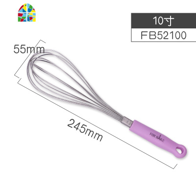 不锈钢小型搅拌器手动搅拌棒烘焙家用鸡蛋面粉奶油手持工具 FENGHOU 三能SN48838寸打蛋器