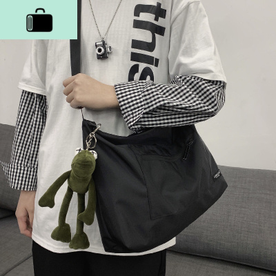 港风ins斜挎包女日系暗黑系工装复古大容量百搭男机能单肩背包潮NEW LAKE男士斜挎包