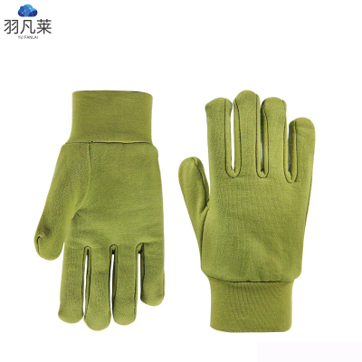 绿色保暖劳保棉手套 均码 双