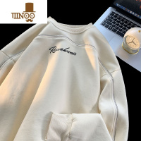 YANXU冷淡系感卫衣男士款潮牌设计感情侣宽松圆领慵懒chic上衣