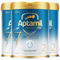 [3罐装]Aptamil香港原装进口爱他美奇迹白罐2段6-12个月适度水解婴幼儿配方奶粉900g