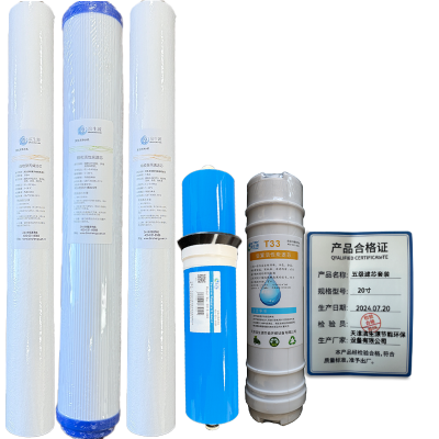 滨生源商用净水设备开水器滤芯五级套装400G膜20寸(套)