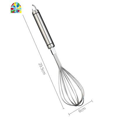 304不锈钢打蛋器手动家用蛋糕小型号蛋清搅蛋器鸡蛋打发器搅拌棒 FENGHOU 24寸打蛋器[201材质]