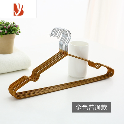 三维工匠加粗防滑衣挂衣撑铁丝纳米浸塑干湿成人晾衣架服装店衣服架