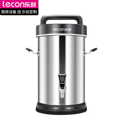乐创(lecon)商用豆浆机免过滤全钢全自动6人以上大容量五谷现磨渣浆分离不锈钢无网研磨22L