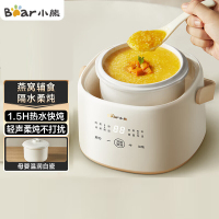 小熊(Bear)电炖锅 炖盅 1L容量婴儿宝宝辅食锅 煮粥锅隔水炖锅 燕窝炖盅 迷你1-2人煲汤锅 DDZ-J10P1