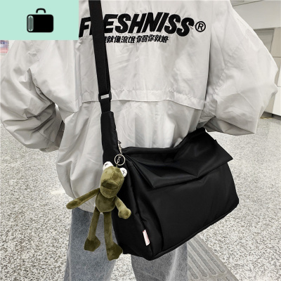 ins潮牌单肩包男士大容量斜挎包女休闲百搭韩版街头潮流学生背包NEW LAKE