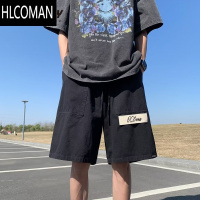 HLCOMAN夏季日系复古工装短裤男宽松直筒痞帅休闲中裤五分裤中裤