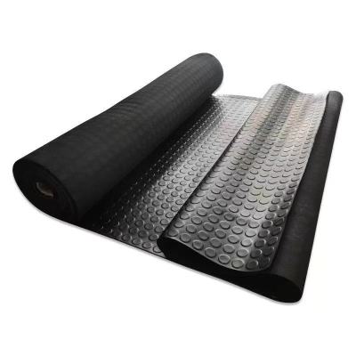 铁工邦 防滑橡胶板圆点防滑橡胶垫 1.5米宽10米长5mm厚 卷