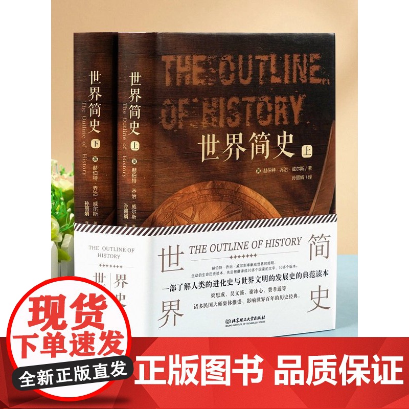 正版精装全2册 世界简史 全球通史事件人物人类简史 初高中成年人历史书 世界历史书 全球通史事件人物人类简史世界上下五千