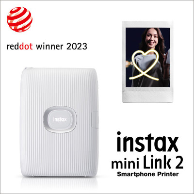 富士 INSTAX 照片打印 mini Link 2（白）+白边相纸（20张）