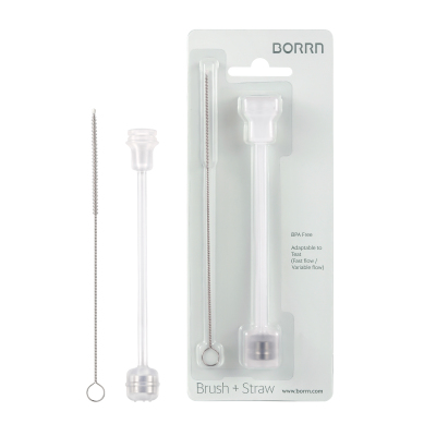 原装进口硅胶奶嘴吸管新生儿宽口径一体式奶嘴仿母乳防胀气