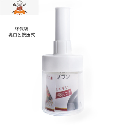 日式硅胶油刷创意厨房油刷烧烤刷子可高温烘培公斤油刷子刷油罐 敬平 白色(AINDO简易包装弹簧蘸取)